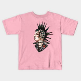 Punk Rock Girl Kids T-Shirt